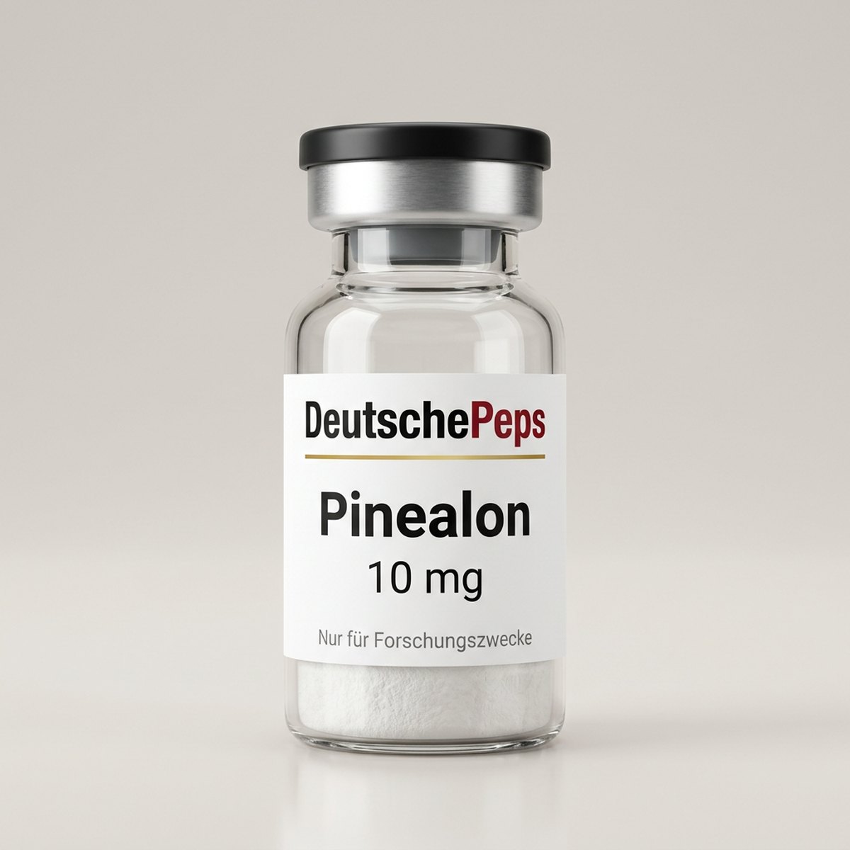 Pinealon 10 mg — Vial mit lyophilisiertem Forschungspeptid (Symbolbild)